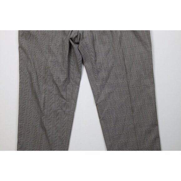 Vtg 90s Ralph Lauren Mens 42x30 Distressed Rayon Gabardine Wide Leg Chino Pants - Picture 4 of 16